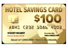 Limited Promo: Free $100 Hotel Card plus $900 Referring   Friends